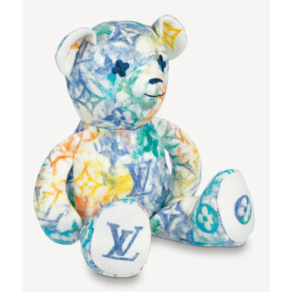 Louis Vuitton Unicef Doudou Pastel Monogram Watercolor Multicolor Teddy Bear - Picture 7 of 16